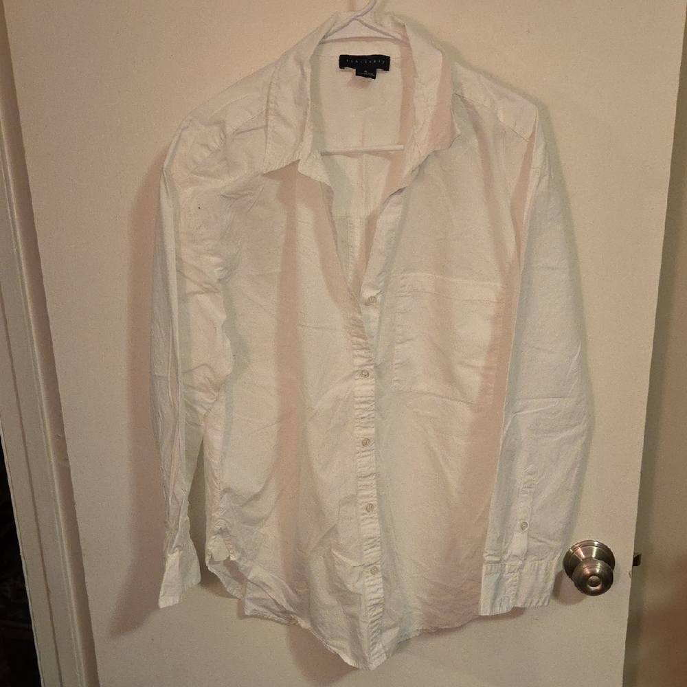 Sanctuary White Casual Button Down Shirt